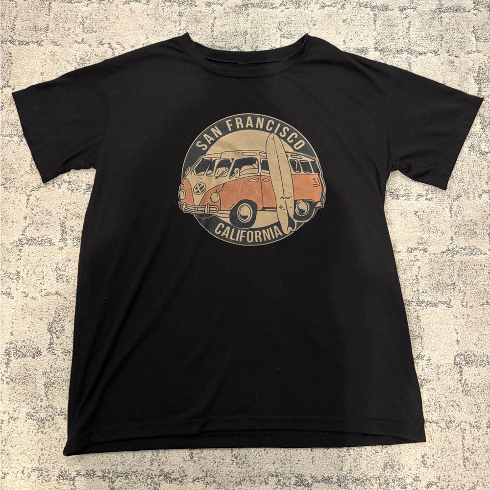 Black San Francisco California Graphic Tee